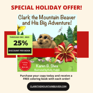 Clark the Mountain Beaver Special Holiday Pricing